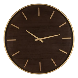 Maze Wall Clock, Dark Brown