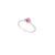 Modern Modern Pear Ruby Diamond Three Stone Promise Ring in 14k White Gold For Sale - Image 3 of 14