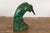 Green Vintage Lifesize Chinese Green & Blue Glazed Ceramic Heron Bird Sculpture For Sale - Image 8 of 13