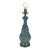 Mid 20th Century Neoclassical Fantasy, Sea Foam Blue, Porcelain Pale Blue Luster Table Lamp For Sale