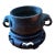 Chinese Patinated Bronze Censer With Elephant Handles & Wood Stand For Sale
