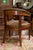 Mid 19th Century Tufted Leather and Mahogany Barrel-Back Library Chair For Sale - Image 4 of 7