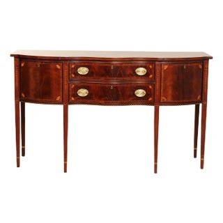 Councill Hepplewhite Style Inlaid Mahogany Sideboard For Sale