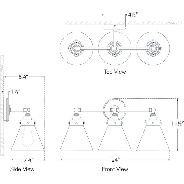 Description: Embodying industrial minimalism with a touch of elegance, the Chapman & Myers Parkington collection merges...