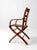 Antique Oak Campaign Folding Chair For Sale - Image 6 of 18