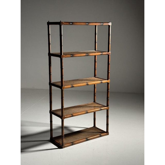 Faux Bamboo Bookcase, 1980s For Sale - Image 6 of 18