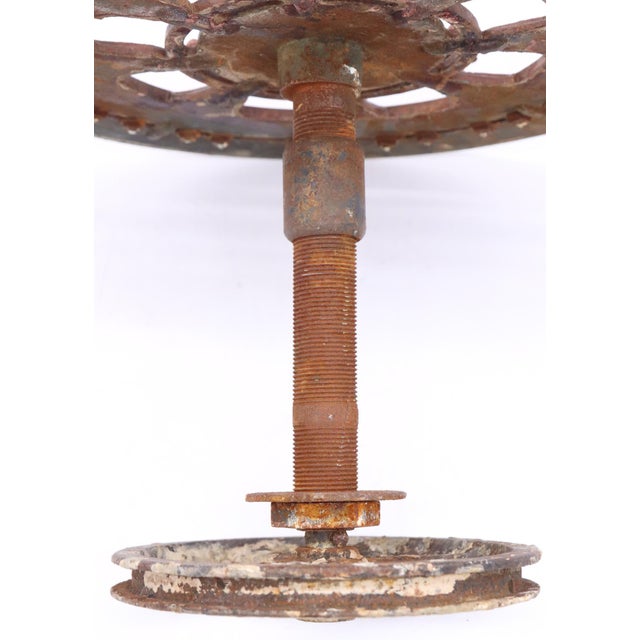 Antique Mechanical Brass Elevator Floor Indicator Dial For Sale - Image 6 of 6