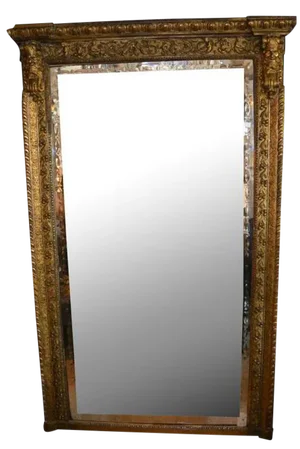 19th C. Italian Giltwood and Gesso Mirror