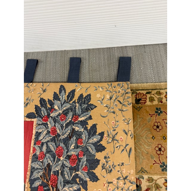 Late 20th Century The Lady and the Unicorn Tapestry Wall Hanging For Sale - Image 5 of 12