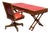 Brandt Mid-Century Modern Campaign-Style Desk With Chair For Sale
