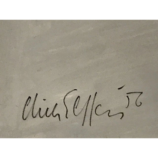 Gouache by Dick Elfers, 1956 For Sale - Image 4 of 10