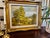Mid Century Framed Landscape Oil Painting Signed S Mold With Carved Gilt Wood Frame For Sale - Image 4 of 8