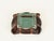 Italian Curved Leather and Crystal Glass Ashtray from Nova Tecno, 1950s For Sale - Image 3 of 14