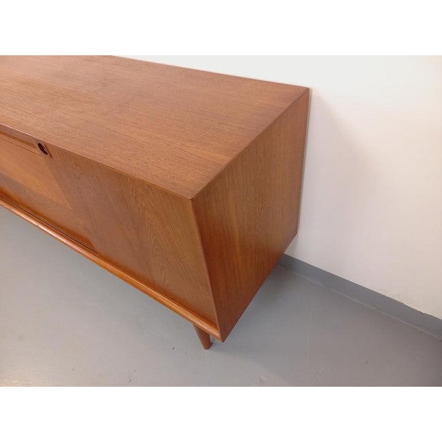 Vintage Scandinavian Teak Sideboard by Edvard Valentinsen for Samcom, 1960s For Sale - Image 10 of 18