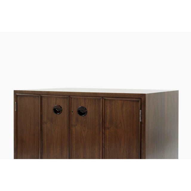 Brown 1950s Floating Cabinets by Edward Wormley for Dunbar - Set of 2 For Sale - Image 8 of 12