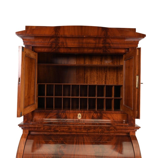 Vintage Cylinder Secretaire with Attachment For Sale - Image 13 of 18