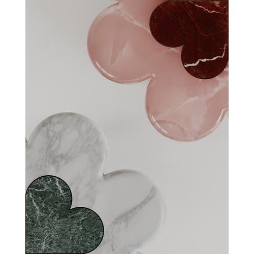 Metal Marbelle Side Table in Green Marble and Brass by Esther Knopfler For Sale - Image 7 of 15