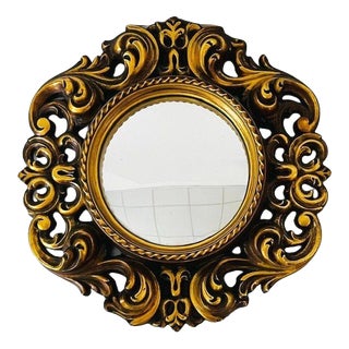 Mid-Century Baroque Style Fish Eye Butlers Wall Mirror, 1960s For Sale