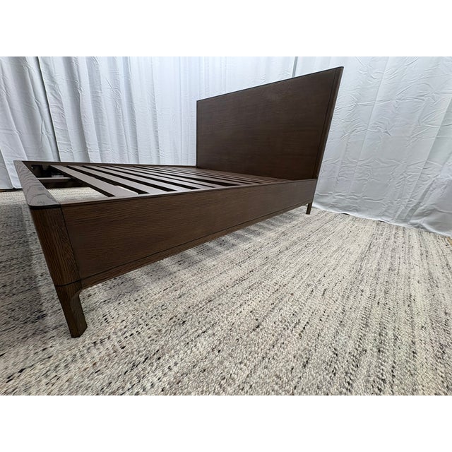 Rh Padua Panel Bed – King Brown Oak Finish For Sale In Columbus - Image 6 of 18