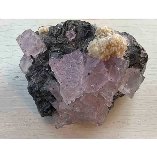 Old Fluorite Mineral Rock Specimen For Sale - Image 11 of 15