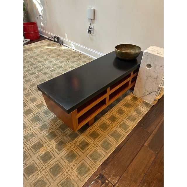 Hand Crafted Custom Wood & Stone Low Cocktail Table or Meditation Altar For Sale - Image 14 of 14