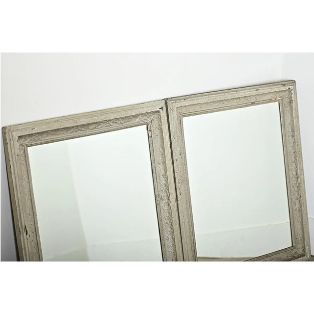 French 19th Century Mirrors in Painted Frames - A Pair For Sale In Baton Rouge - Image 6 of 8