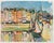 A lovely period offset lithograph, full-color print, after the painting "The Port of Honfleur" (1906) by Raoul Dufy. Comes...