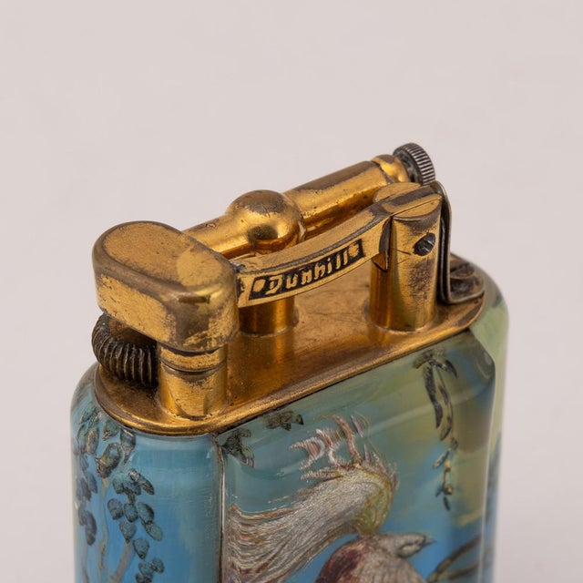 Blue Vintage Baby Avery Table Lighter from Dunhill, 1960s For Sale - Image 8 of 14