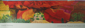 Closer Grand Canyon Poster after David Hockney