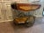 Mid 20th Century Italian Floral Marquetry and Brass Service Bar Cart Trolley For Sale - Image 4 of 10
