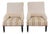 Pair of 19th Century French Scroll Back Chairs, Ready to Upholster For Sale