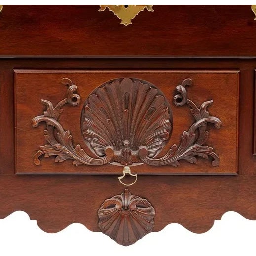 Late 20th Century Baker Colonial Williamsburg Collection Chippendale Mahogany Highboy "Rare" For Sale In Cleveland - Image 6 of 10