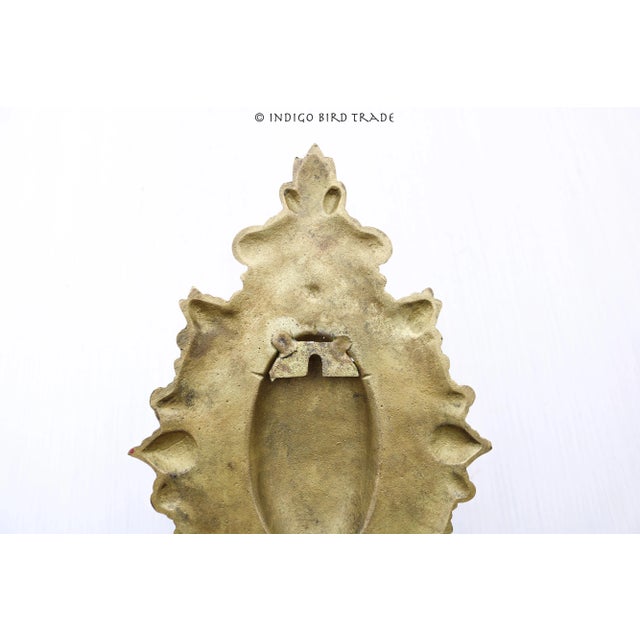 Pair of Vintage Brass Ornate Wall Sconces French Style For Sale - Image 10 of 10