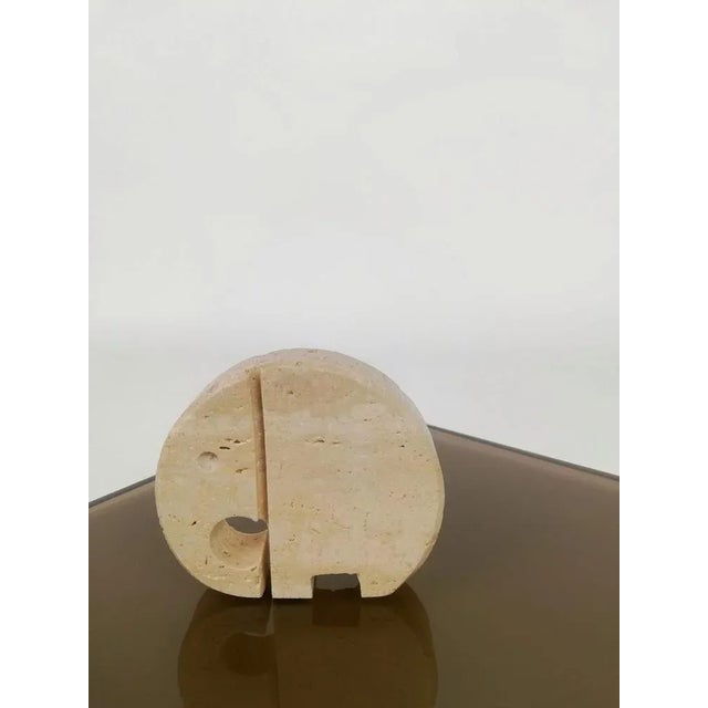 Travertine Sculpture Elephant Paperweights attributed to the Fratelli Mannelli, 1970s, Set of 4 For Sale - Image 6 of 10
