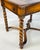 Brown Theodore Alexander Attributed Barley Twist Game Table With Reversible Tooled Leather Top For Sale - Image 8 of 18