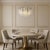 Aloadecor 25'' Modern Glam Crystal Chandelier Antique Brass Branch Style 6-Light Pendant Ceiling Light For Sale - Image 4 of 8