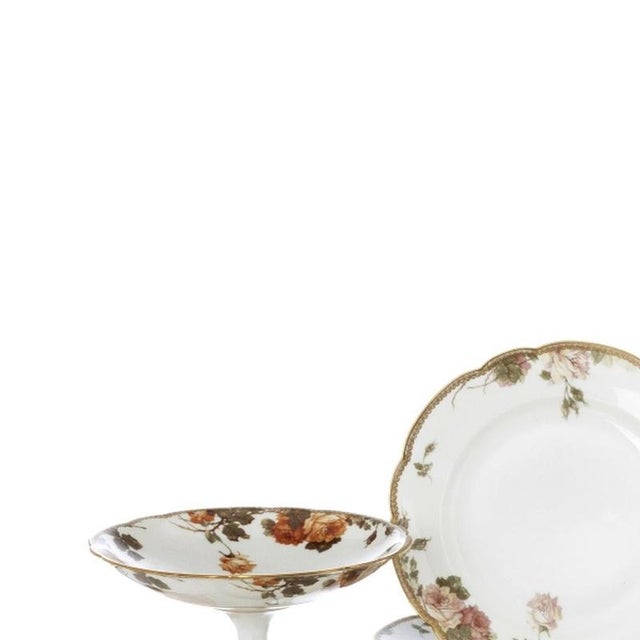 Porcelain - Limoges dinner, tea and coffee service - 'Feu de four'. French; 20th century porcelain; Haviland; Limoges;...