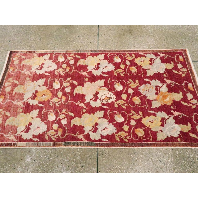 Rustic Galerie Shabab Collection Mid-20th Century Turkish Anatolian Throw Rug For Sale - Image 3 of 5