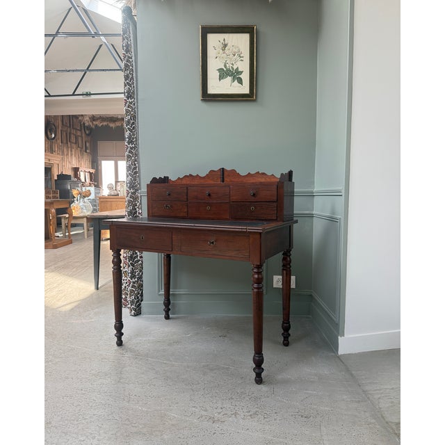 Antique Mahogany Tiered Desk For Sale - Image 5 of 18