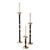 Maïa Candleholders in Brass and Aluminum by Marine Breynaert, Set of 3 For Sale - Image 11 of 11