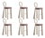 Mary III Bar Chairs by Ottiu, Set of 6 For Sale