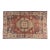 1960s Muted Terracotta & Navy Medallion Turkish Rug For Sale