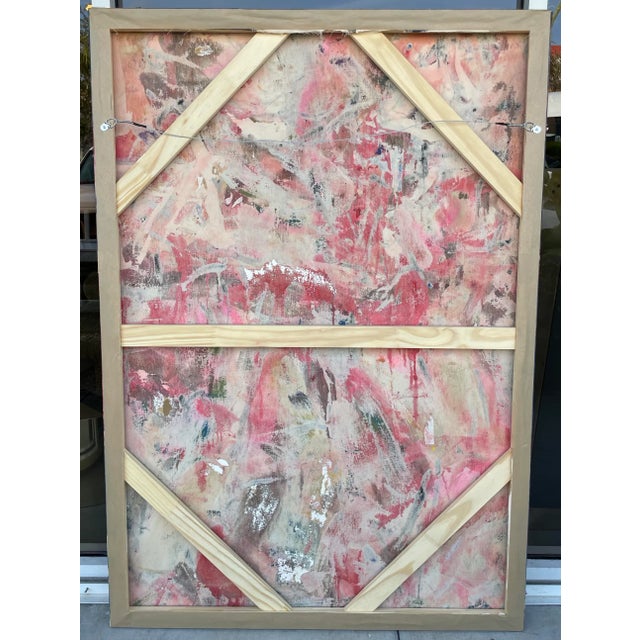 Incredible large Midcentury Modern oil on canvas painting. Abstract art in the style of Willem de Kooning. Incredible...