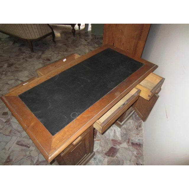 Vintage Chestnut Desk Chair, 1890s For Sale - Image 5 of 11