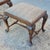 Early 20th Century Greek Key Queen Anne Walnut Foot Stools Benches Ottomans - A Pair For Sale - Image 4 of 8