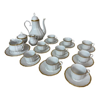 Porcelain Coffee Service, 1950s, Set of 13 For Sale
