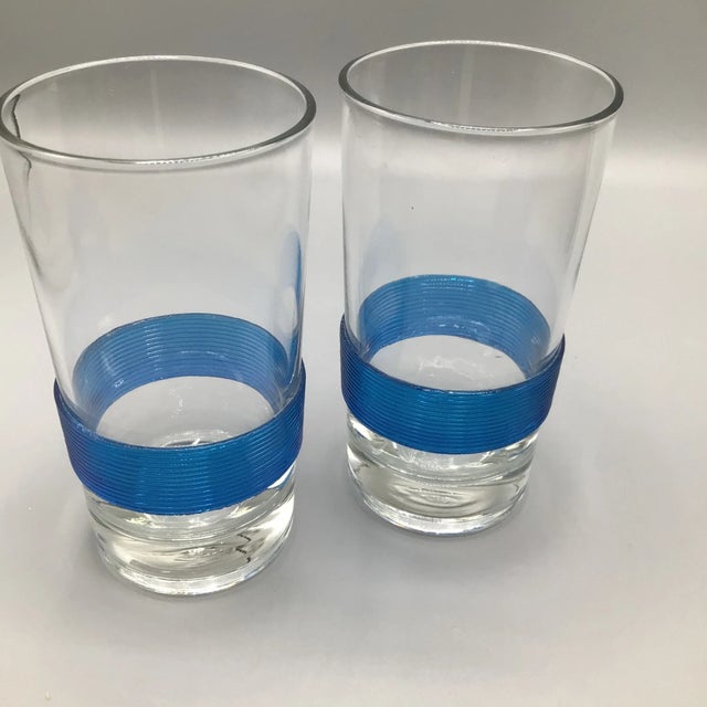Metal Federal Highball Glasses and Caddy-Set of 9 For Sale - Image 7 of 13