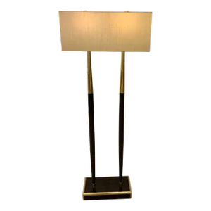 Theodore Alexander Modern Distressed Double Floor Lamp