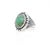 Vintage Old Pawn Navajo Sterling Silver and Turquoise Cabochon Ring For Sale - Image 4 of 12