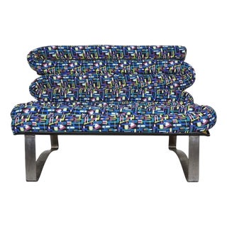Vintage Metal and Fiberglass Sofa, 1960s For Sale